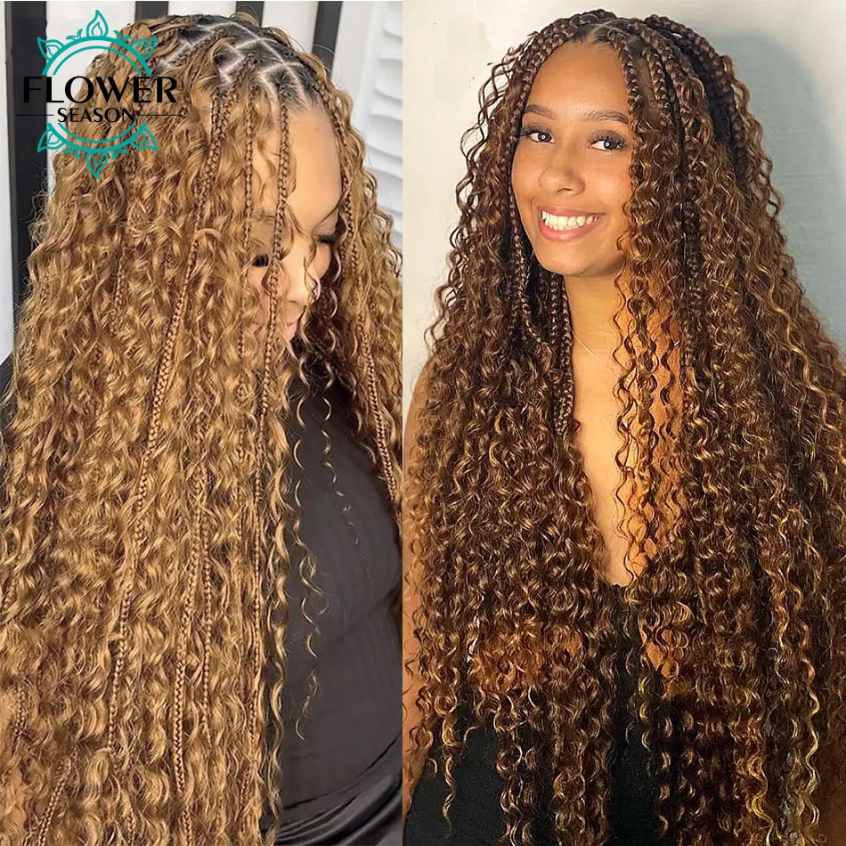 Cabelo humano em massa para trança encaracolado solto trança profunda extensões de cabelo cor 30 4 cabelo humano em massa para tranças duplo desenhado