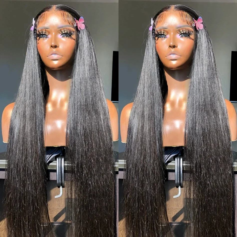 

7x5 HD Transparent Brazilian 4x4 Straight Lace Frontal Wig For Women Glueless Wigs Human Hair Ready To Wear 13x4 Lace Front Wigs