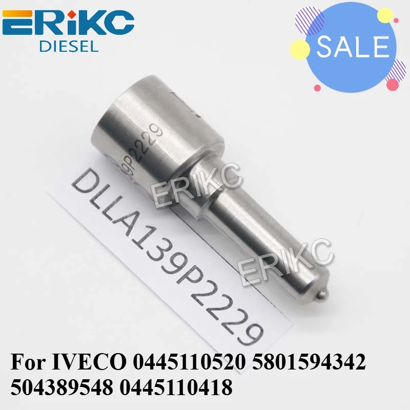 

DLLA 139P 2229 0433172229 Jet Spray DLLA139P2229 Diesel Injector Nozzle for IVECO 0445110520 5801594342 504389548 0445110418