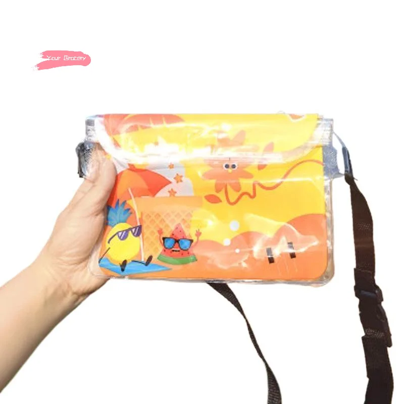 Y-Waterproof Swimming Bag Ski Drift Diving Shoulder Waist Pack Bag Underwater Mobile Phone Bags Case Cover For Beach Boat Sports - view 5