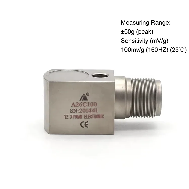 Industrial Site Monitoring IEPE Isolated Positive Piezoelectric Vibration Sensor Accelerometer A26C100