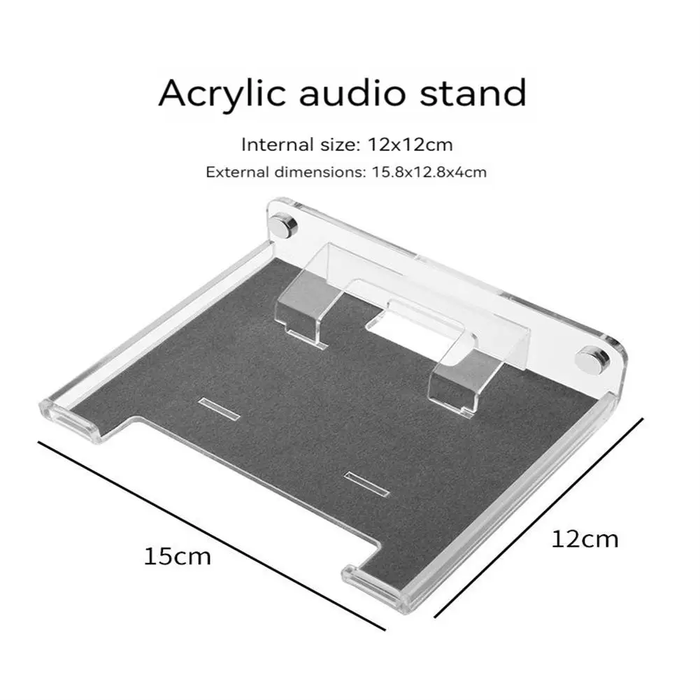 Staffa per Rack di stoccaggio per altoparlanti da 5.5 pollici supporto per mensola antiscivolo per montaggio a parete compatibile per Echo Show 5 supporto per altoparlante da parete