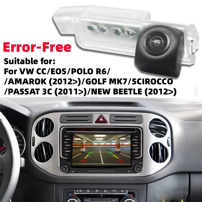 Hochwertige Parkkamera, Rückfahrkamera für CC, EOS, Polo 6R, Amarok, Golf MK7, Scirocco, Passat und Beetle
