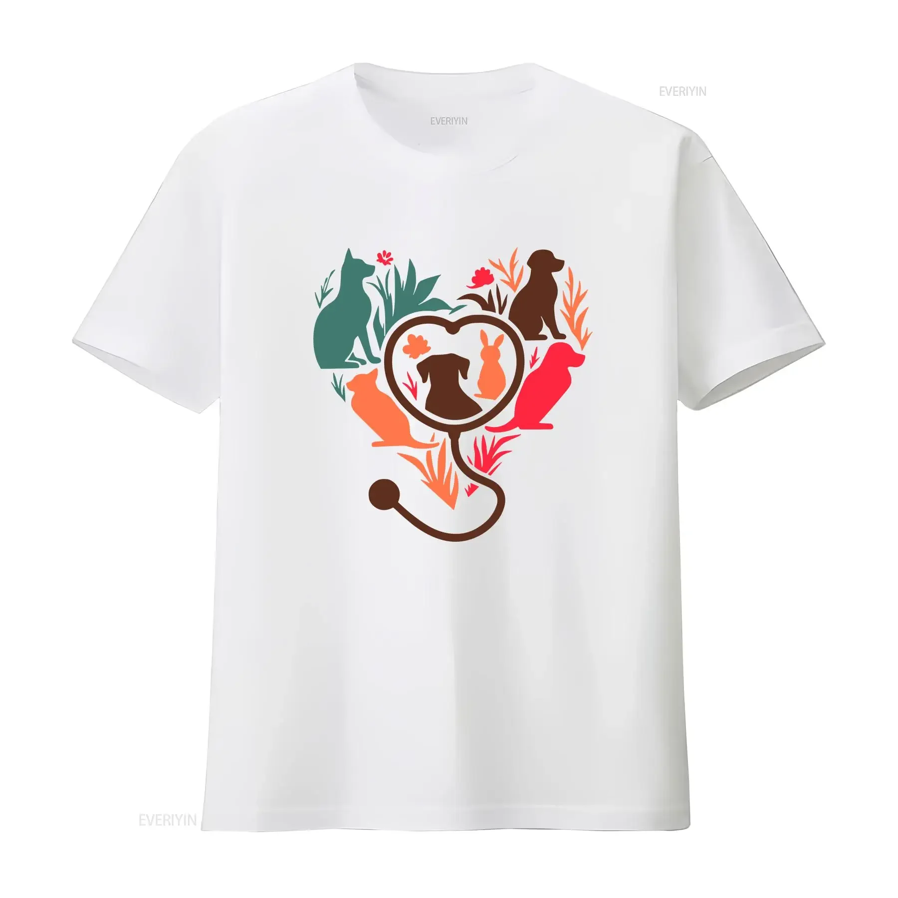 Vet Med T Shirt Receptionist Veterinary Medicine Student Tech Assistant Fall Vibe Clinic vintage Washed Slightly Stretched view 4
