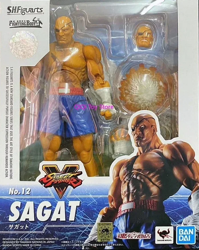 

In Stock Bandai SHF Street Fighter 5 Ken Kasuga No Sakura Vega Haogui Shagat Longjiami White Qichuan Meihua Model Toys