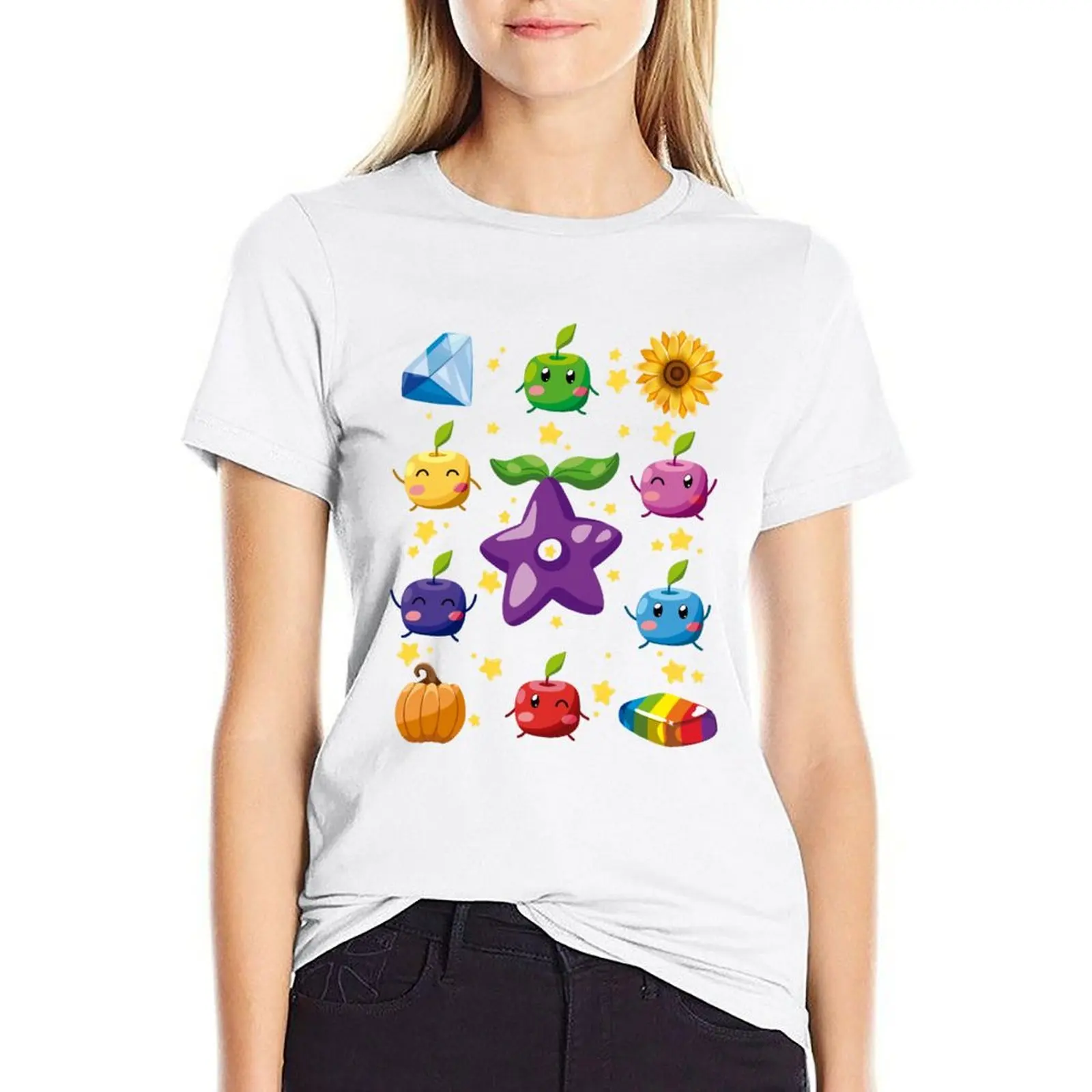 

Cute Junimos Stardew Valley T-shirt plus size tops cute tops Short sleeve tee t-shirts for Women pack