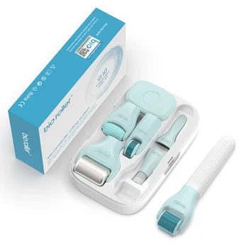Bio roller G10 10 in 1 kit for hair growth face body Microneedling ball beard roller professional Derma roller skin care tool