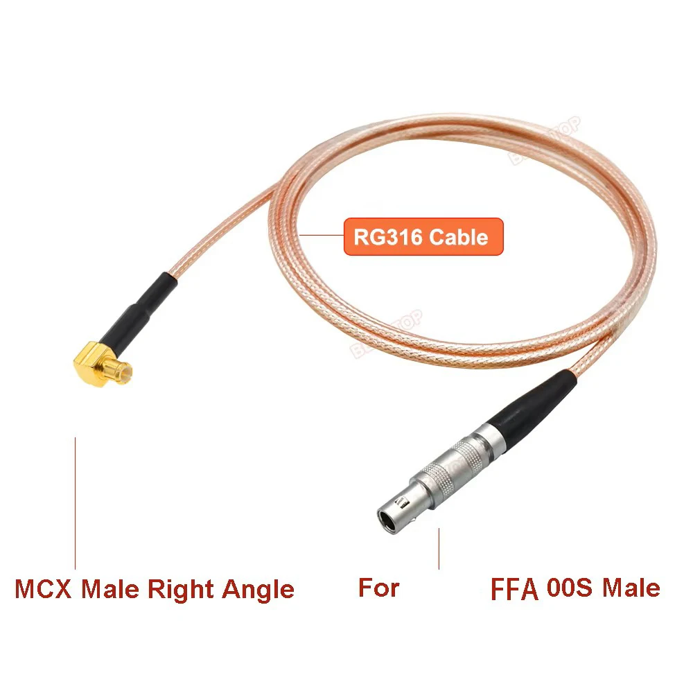 BEVOTOP MCX Male to C5 Cable Compatible with FFA 00S Connector RG316 Pigtail for Ultrasonic Flaw Detector High Quality