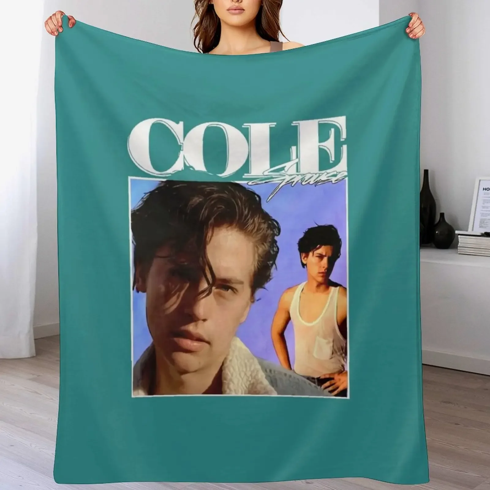 

Cole Sprouse, 90_s,Vintage Throw Blanket Beach Camping Shaggy Flannels Blankets