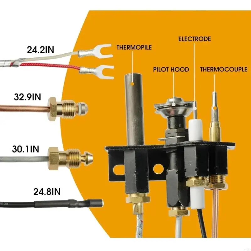 N58D Guia do aquecedor água Conjunto substituição Acessórios aquecimento eficientes