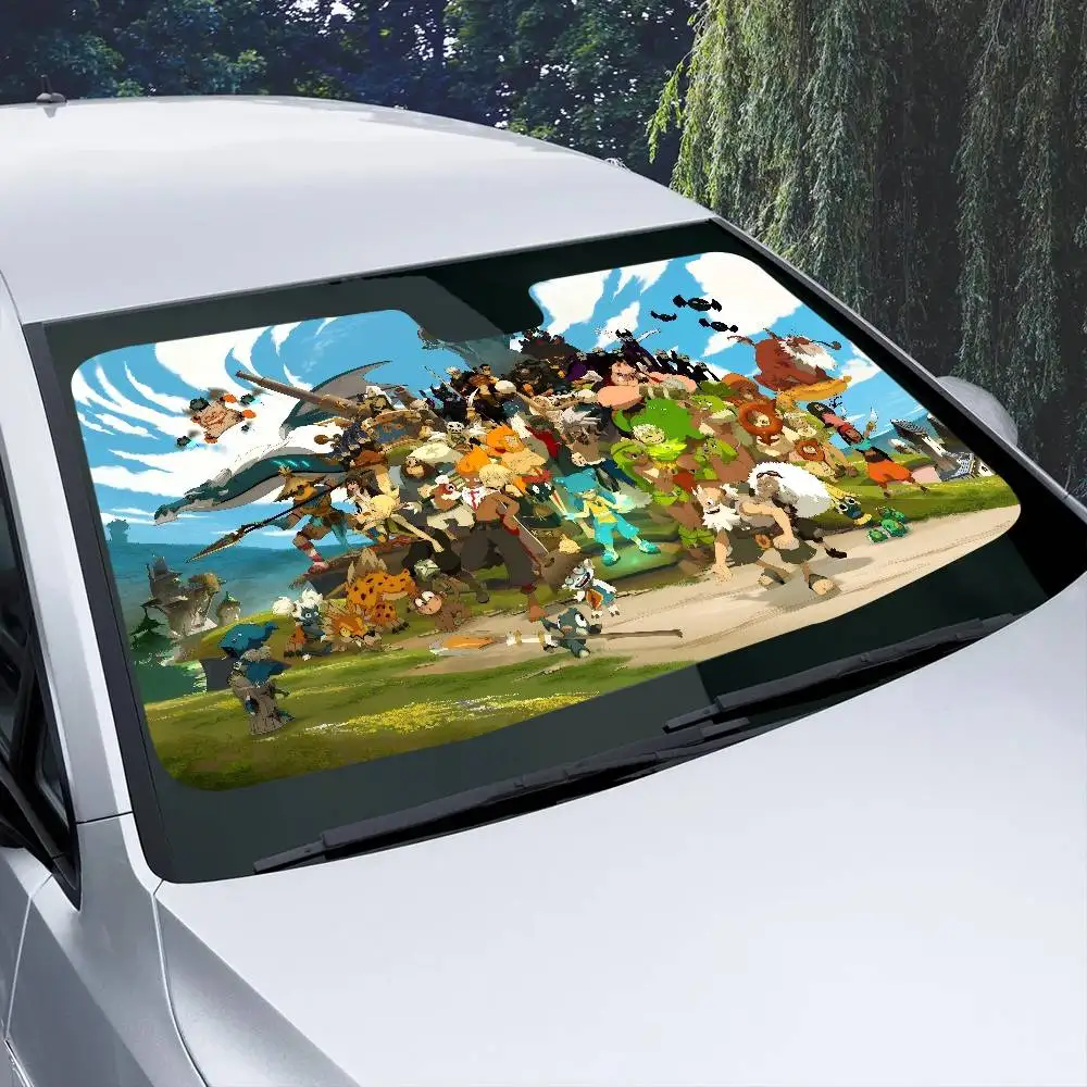 Role Playing Game W-WakfuS Car Sun Shade Windshield Foldable Cute Funny Sunshade By Vincent For Car Truck SUV Blocks view 5