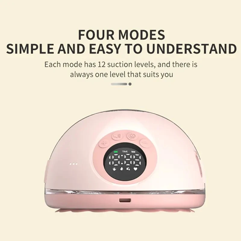 

Upgraded Wearable Breast Pump Portable Hands Free Breastfeeding PinkJAS