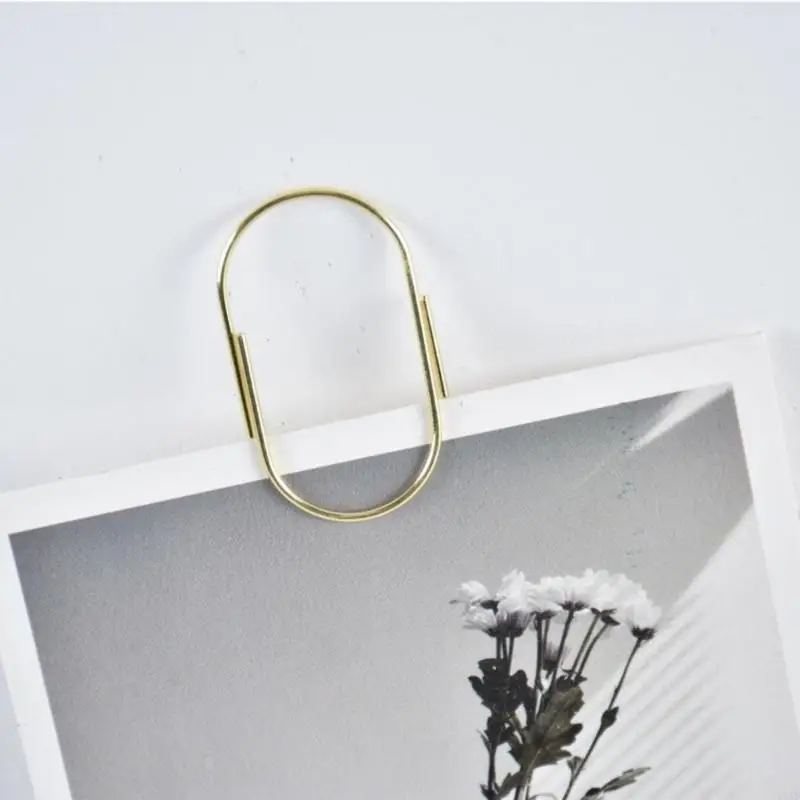 y8ad 20pieces 50mm ورقة مقطع الورق المعدني paperclips ملونة الورق المشبك مرجعية مرجعية