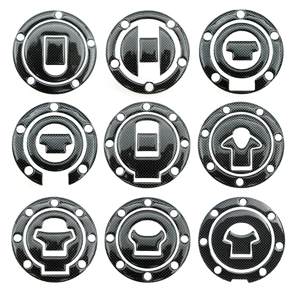 

1Pcs Carbon Fiber Fuel Gas Oil Cap Tank Pad Tankpad Protector Sticker For Motorcycle Universal For Honda Suzuki Kawasaki Yamaha