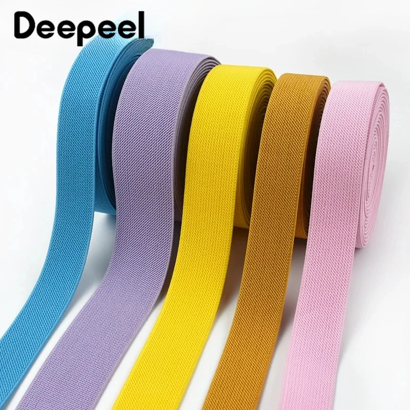 

3/5Meters 20-50mm Colorful Elastic Band Underwear Strap Waistband Rubber Bands Belt Garment Stretch Tape DIY Sewing Accessories