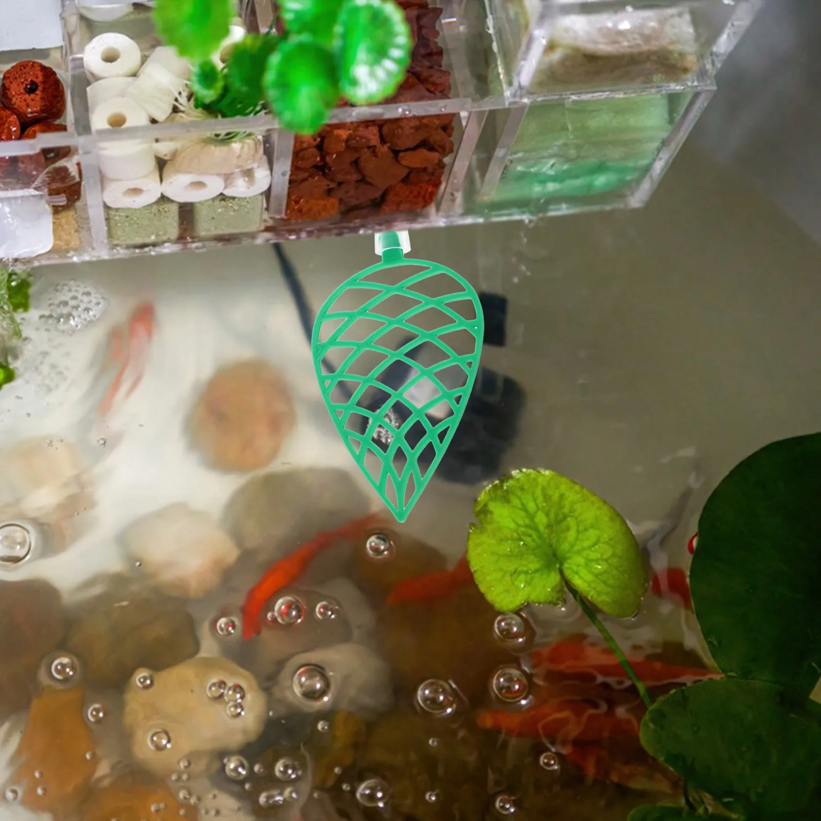 

Betta Spawning Bed Suction Cup Plastic Aquarium Resting Spot For Betta Fish Shrimp Guppies Tank Hammock Decor Pet Supplies