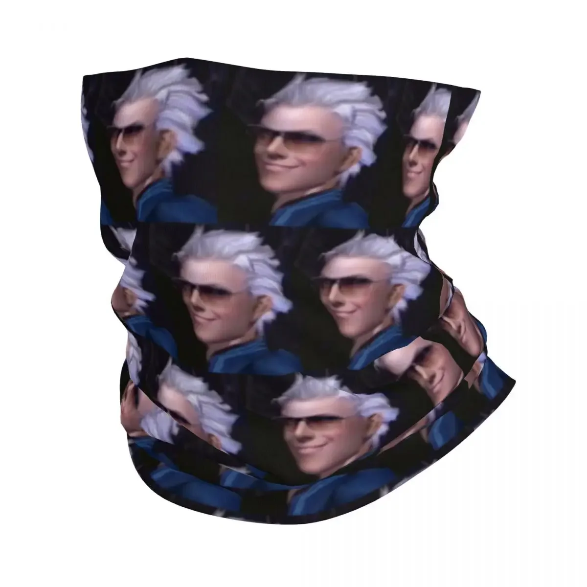 Vergil From The Devil May Cry Series Bandana Neck Cover Printed Face Scarf Multifunction FaceMask Riding For Men Women Adult