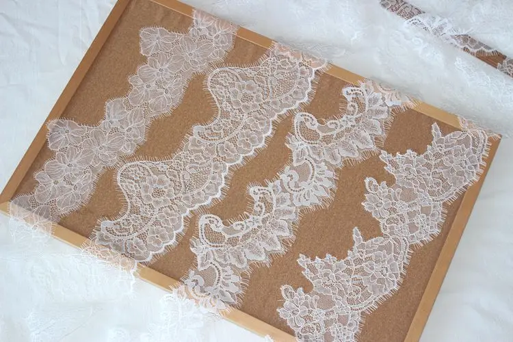 Skin-friendly irregular wavy eyelashes lace DIY wedding dress skirt stitching yarn head yarn edge sewing accessories