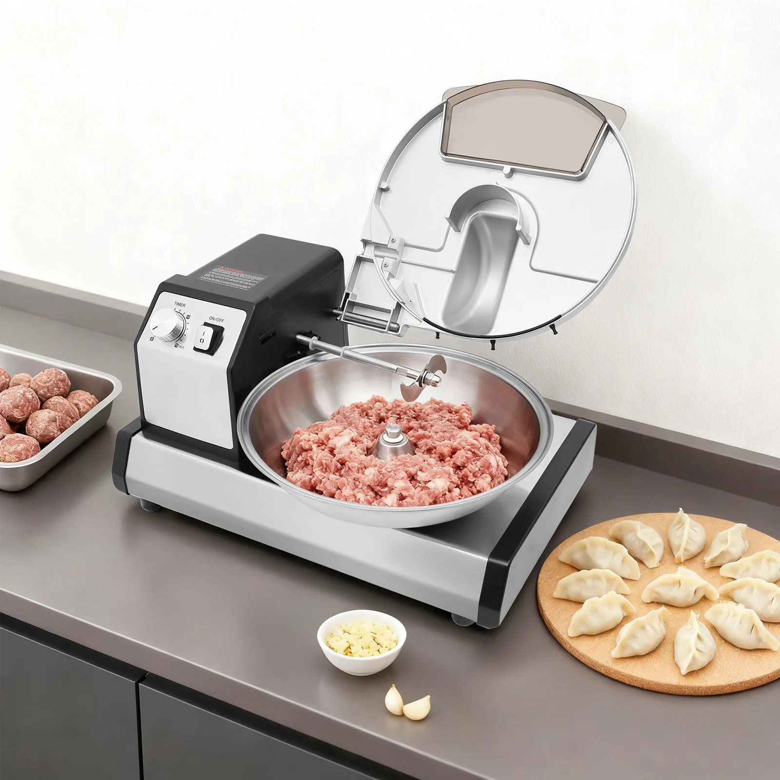 

Commercial Food Processor Vegetable Chopper Meat Grinder Mincer Electric Veggie Mincer