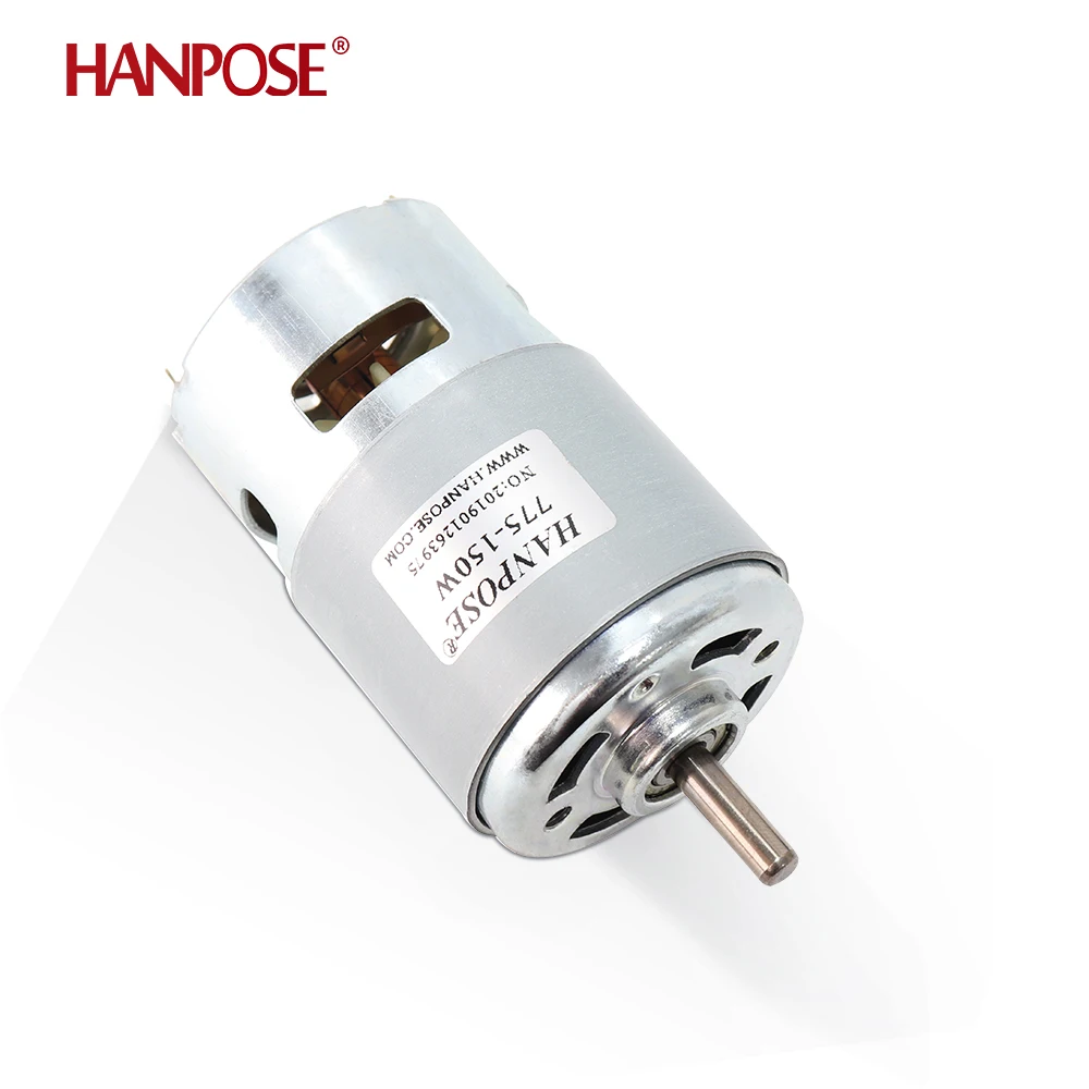 795 DC Motor Electric Spindle Motor For Drill 24V 80W 150W 288W Brush DC Motor 775 Lawn Mower Motor Two Ball Bearing Rated