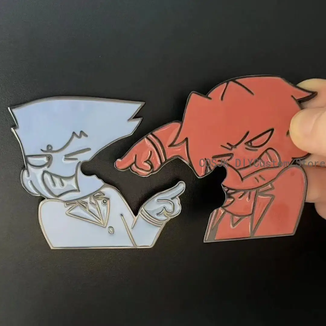 Ace Attorney Apollo Justice Phoenix Wright Miles Edgeworth Benjamin Hunter imanes de nevera de Metal coleccionables regalo de cumpleaños