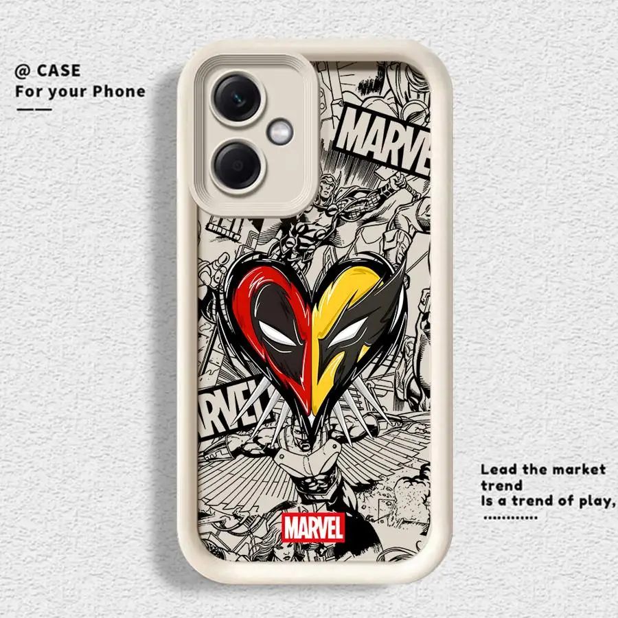 Hot Deadpool Wolverine Case for Xiaomi Redmi Note 10S 11S 13 10 11Pro 12 13Pro 11 12S 14 Pro Plus Soft Cover 