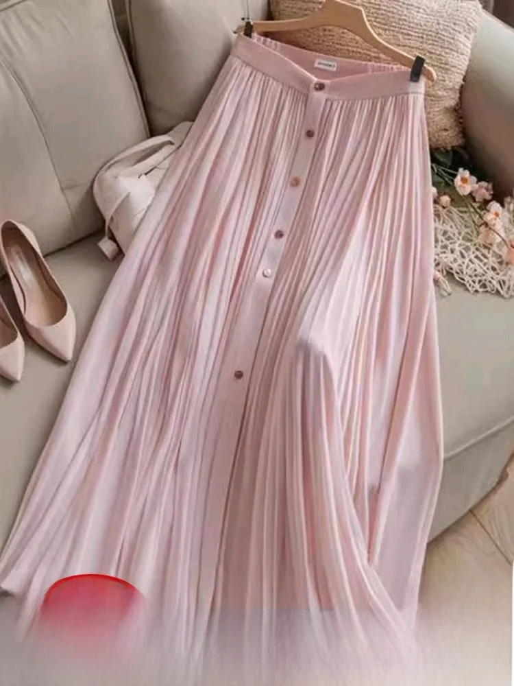 

Женская ор-юбка Summer Faion А-силуэта f-длины, прямая шелковая длинная юбка из жоржета, прямая юбка-труба из ледяного шелка