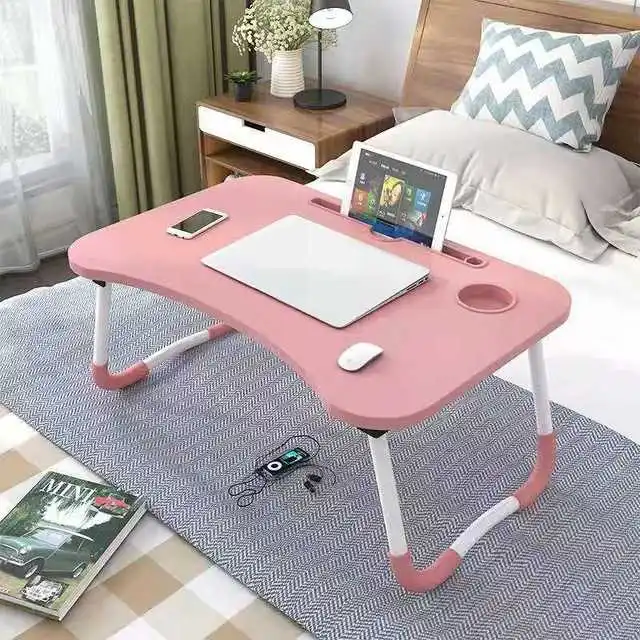 

Portable Folding Laptop StandStudy Table Desk Wooden Foldable Computer Desk for Bed Sofa Tea Serving Table Stand