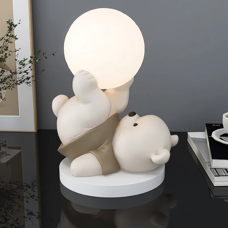 Lovely Creative Bear Decoration, Home Accessories, Practical Bedlight, Bedroom, Birthday, Christmas Gift, Housewarming