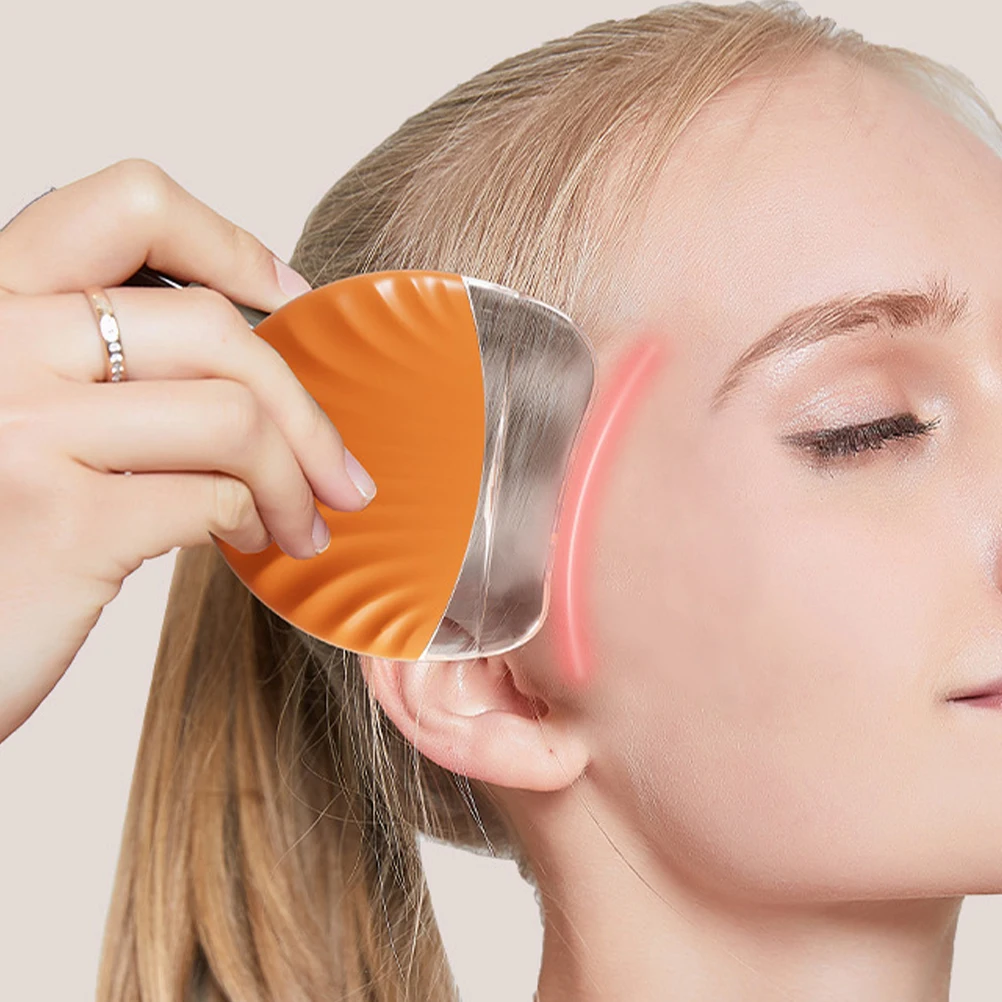 

Silicone Face Washing Tool Soft Gua Orange Scraping Board Skin Care Travel Use Multifunction Beauty Device