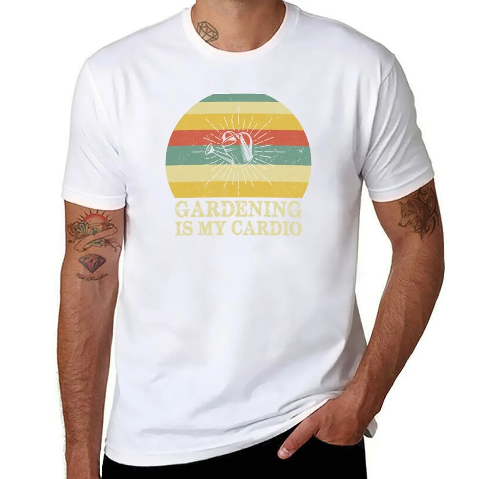 

Gardening is my cardio plant garden retro vintage T-Shirt essential t shirt g man t shirts for men T-Shirt