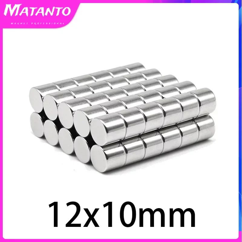 

5/10/20PCS 12x10mm Circular Neodymium Magnets Super Strong N35 Round Fridge Magnet 12*10mm Magnetic Sheet Fishing Magnet