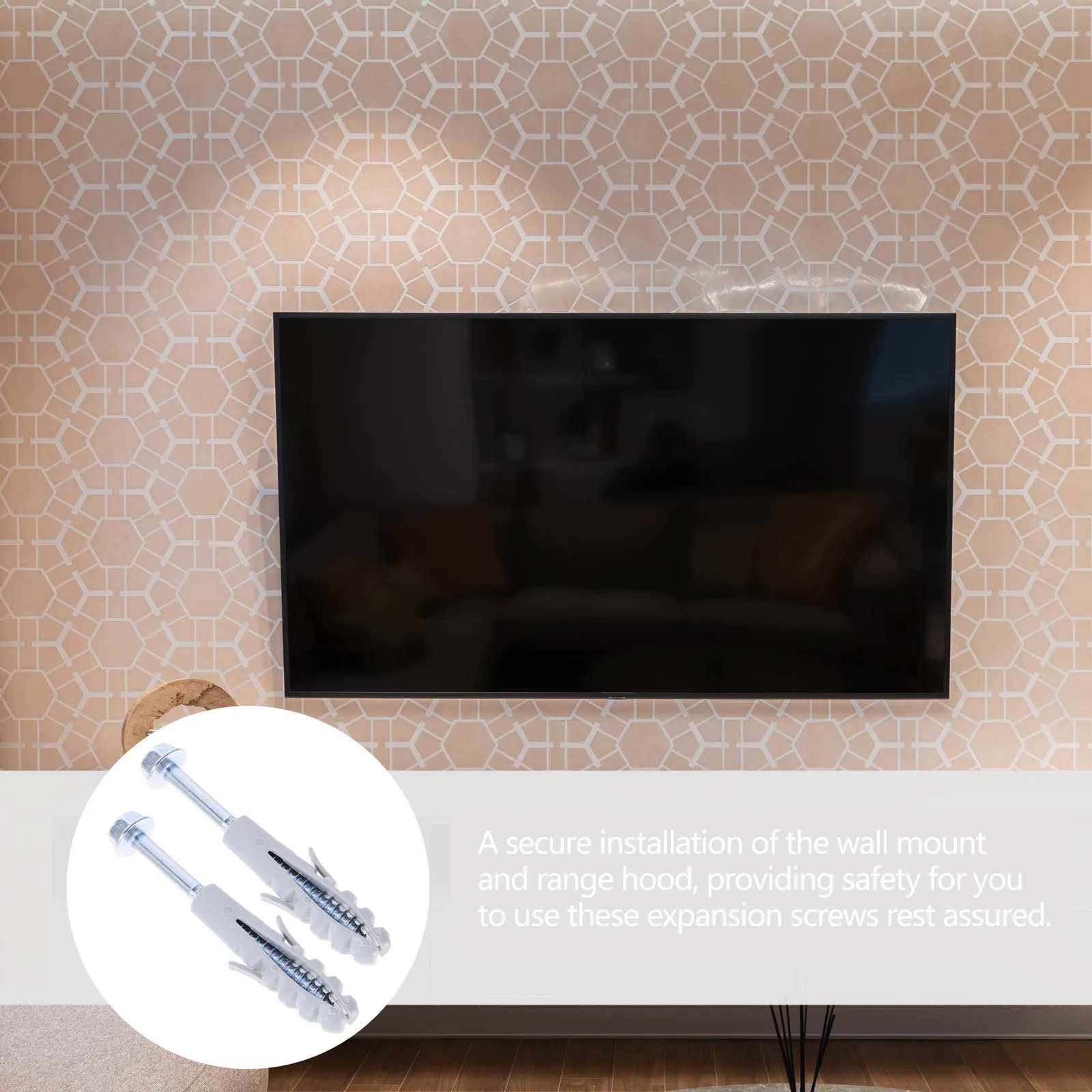 10Sets Anchor Wall Plug TV Mount Anchors Heavy Duty Mounting Brackets Exhaust Hoods Strong Stability Support