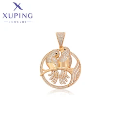 Xuping Jewelry New Arrival Animal Bird Copper Alloy Big Pendant Necklace of Gold Color Women Exquisite Gift X000783612