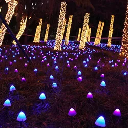 Guirnalda de luz Solar De Seta para decoración de jardín, decoración de camino, guirnalda de hadas para el hogar al aire libre