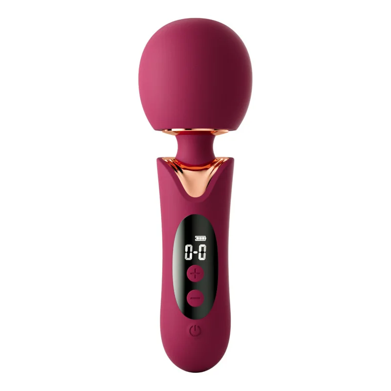 LCD AV Vibrator หัวใหญ่ - ที่มีประสิทธิภาพหญิงนวดเพศของเล่นสําหรับผู้หญิง Clit G Spot ช่องคลอดกระตุ้น, อุปกรณ์สําหรับผู้ใหญ่ของเล่น
