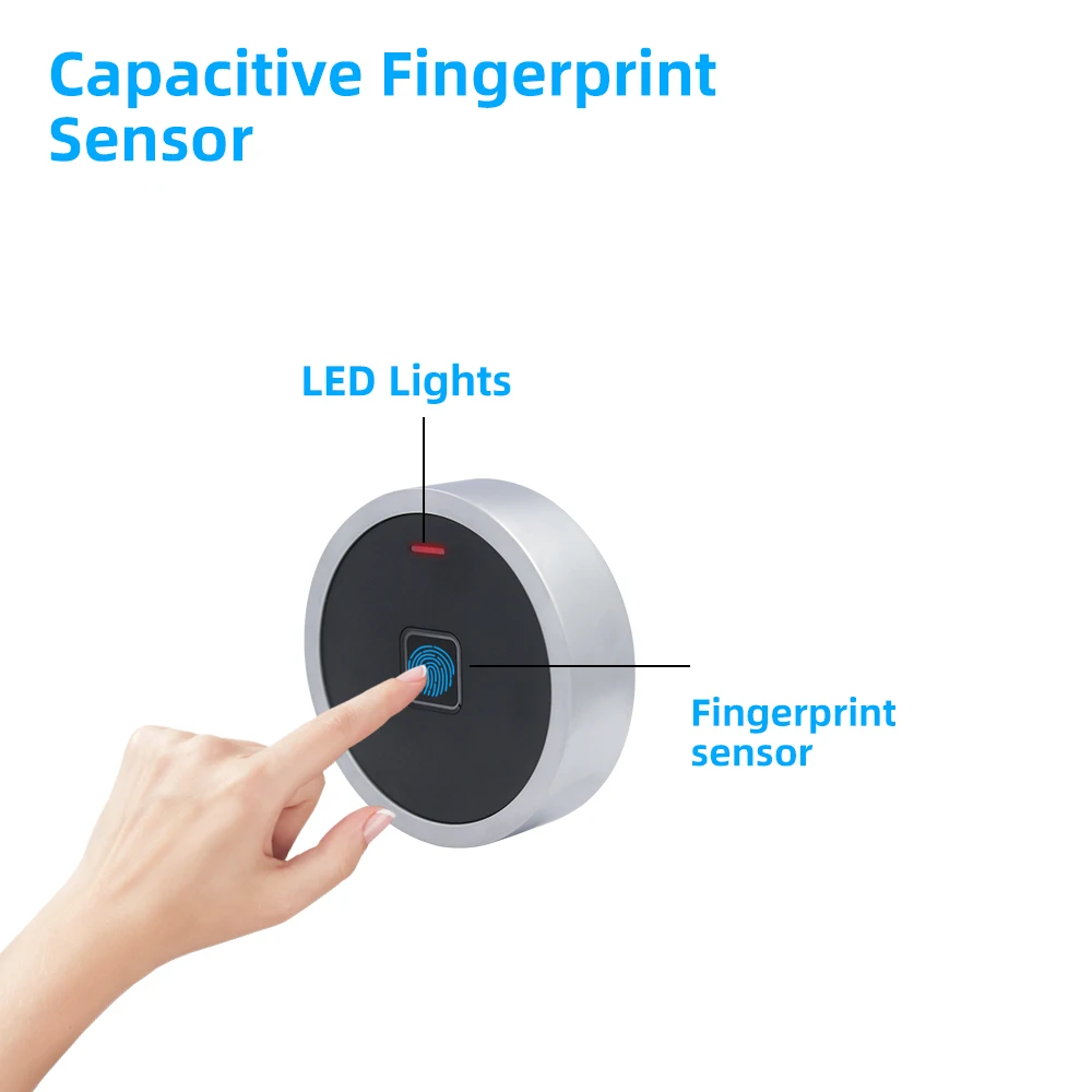 Metal Anti-hit Biometric Fingerprint Access Control IP66 Waterproof Mini Access Control Keypad 125Khz RFID Card Reader SF7