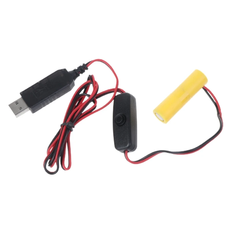 USB Power Converter DC Buck Boost Battery Eliminator Replace 2pcs 1.5V LR6 AA Connect for LED Light Remote Control