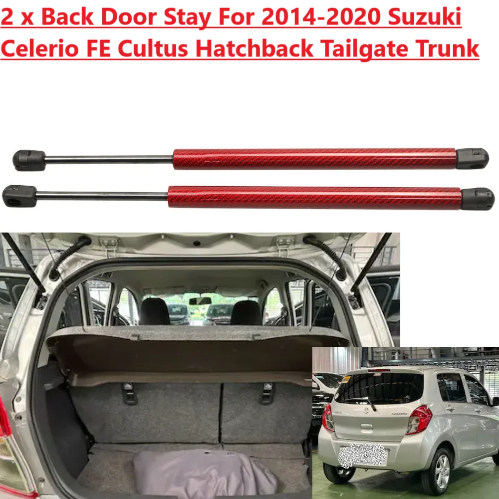 2PCS Back Door Damper For Suzuki Celerio Cultus FE 2014-2021 22 Hatchback Rear Tailgate Boot Gas Spring Struts Prop Lift Support