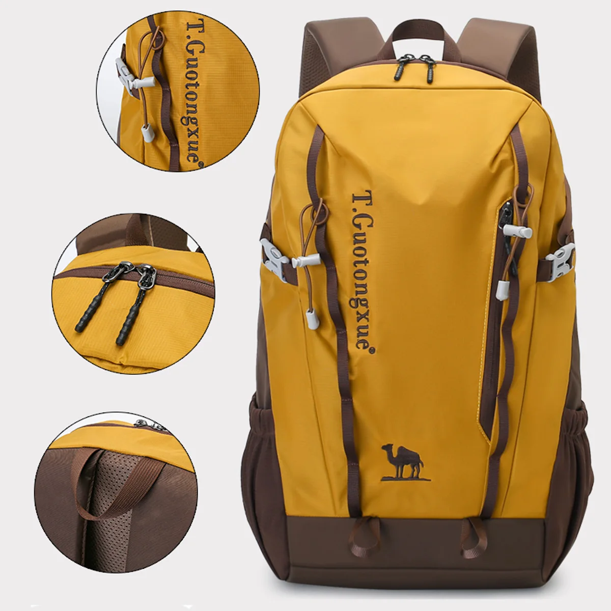 스타일리시 대용량 유니섹스 캐주얼 백팩 다양한 색상 내구성 경량 나일론 하이킹 여행 백팩