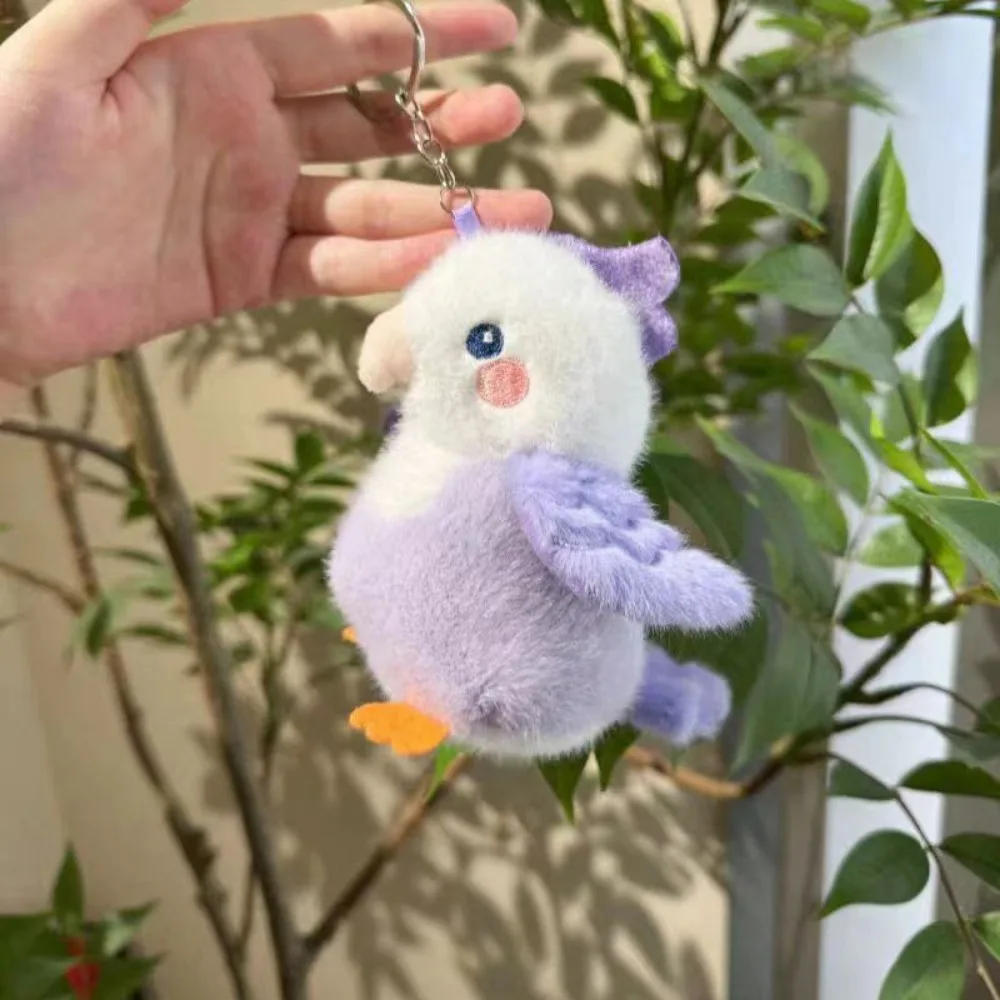 

Colorful Cute Animal Bird Plush Keychain Simulation Sparrow Parrot Plush Doll Kawaii Realistic Furry Birds Keyrings Bag Pendant