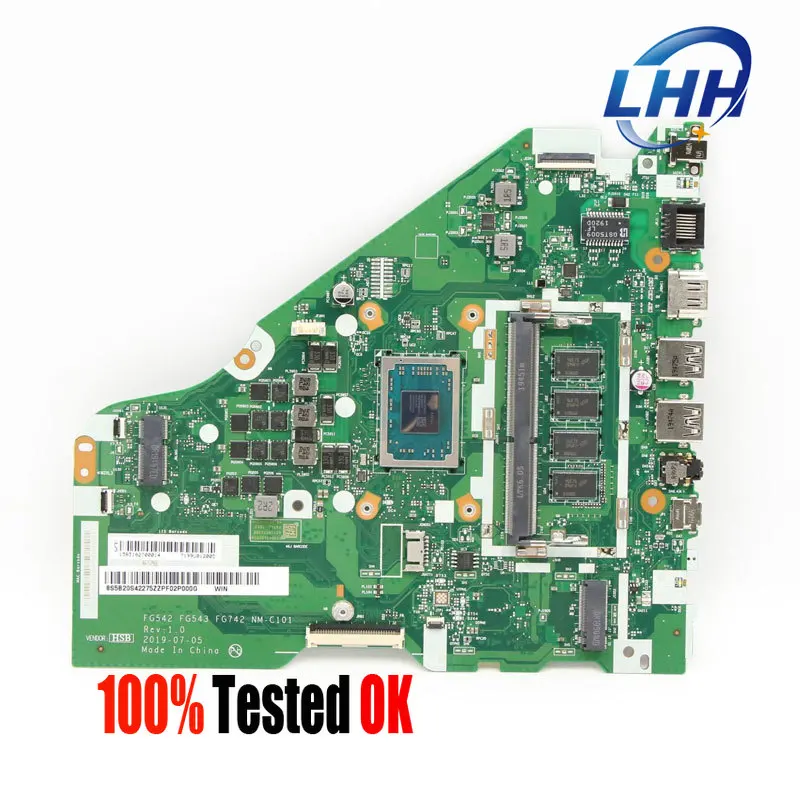 

For Lenovo Ideapad L340-17API Laptop Motherboard with AMD R5-3500U CPU RAM 4G NM-C101 Notebook Mainboard Full Test