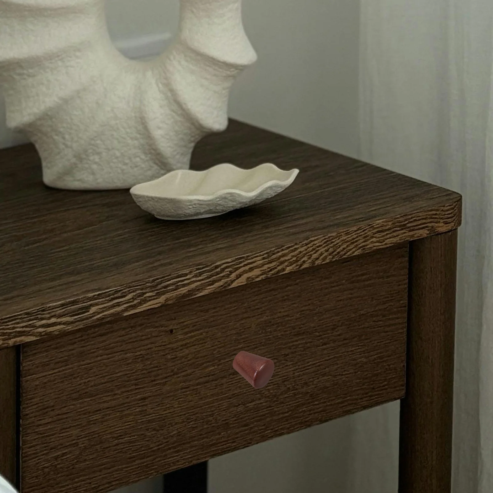 

10pcs Solid Wood Pulls Natural Walnut Cabinet Handles Rustic Drawer Knobs For Kitchen Furniture Durable Wooden Door Hardware