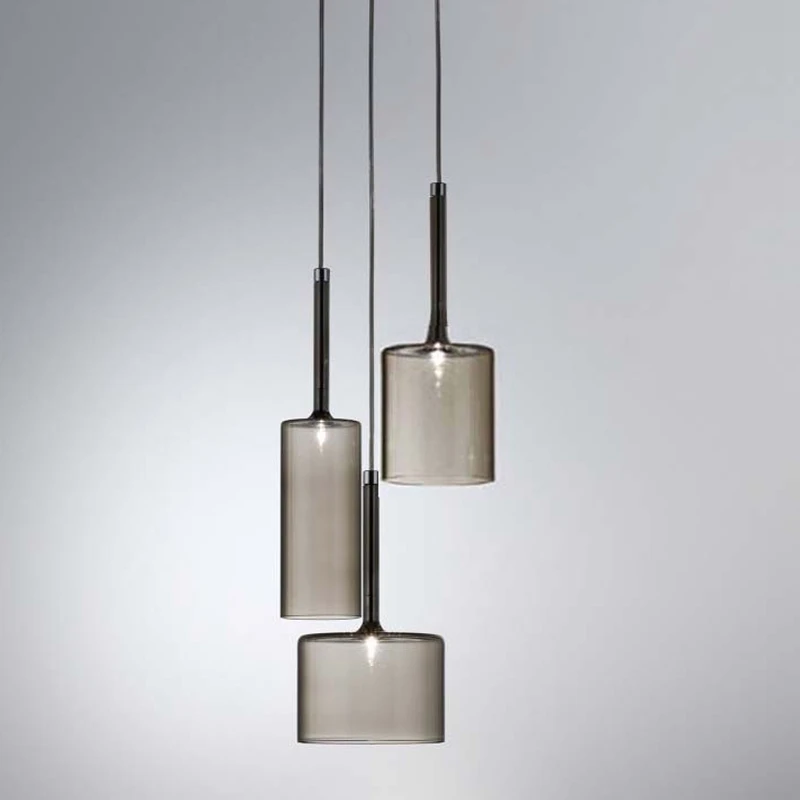Modern designer pendant lamp Transparent Glass Spillray M Pendant Light  Nordic simple lights Bar Coffee Shop suspended luminair