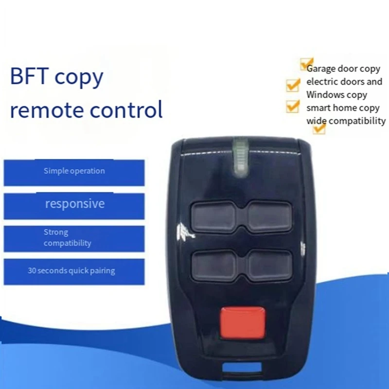 For BFT MITTO2 MITTO4 B RCB02 RCB04 KLEIO B RCA02 RCA04 TRC1 TRC2 TRC3 Garage Door Remote Control 433.92Mhz Rolling Code