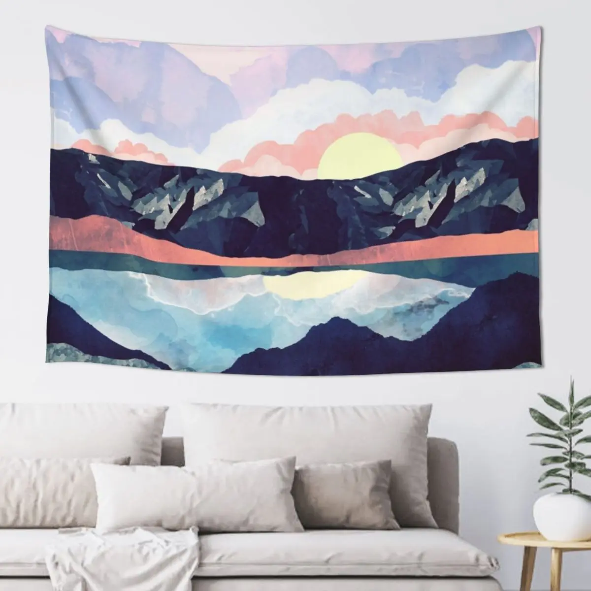 

Lake Reflection Tapestry Wall Tapestries Decoration Pictures Room Wall Anime Decor Tapestry