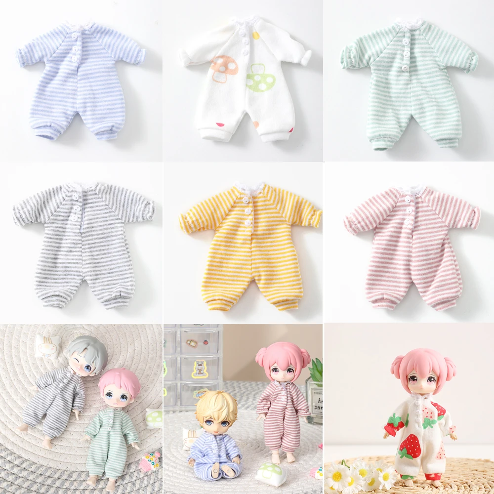 

HOUZIWA OB11 Doll Clothes Pajamas For 1/12 BJD Dolls