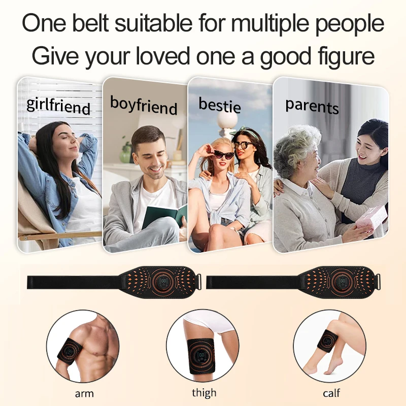 EMS Muscle Toner Arm Trainer Muscle Stimulator Toning Belt Arm Thigh Leg Massager Exerciser Home Gym Workout Fitness Equipment image 5