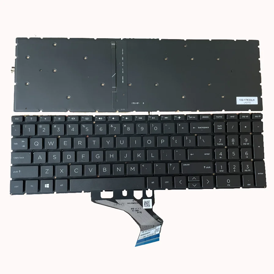 NEW Backlit US keyboard for HP 15-DA 15-DB 15-DX 15-DR 15-CR 15-CS 250 G7 255 G7 TPN-C136 TPN-C135 US notebook laptop keyboard