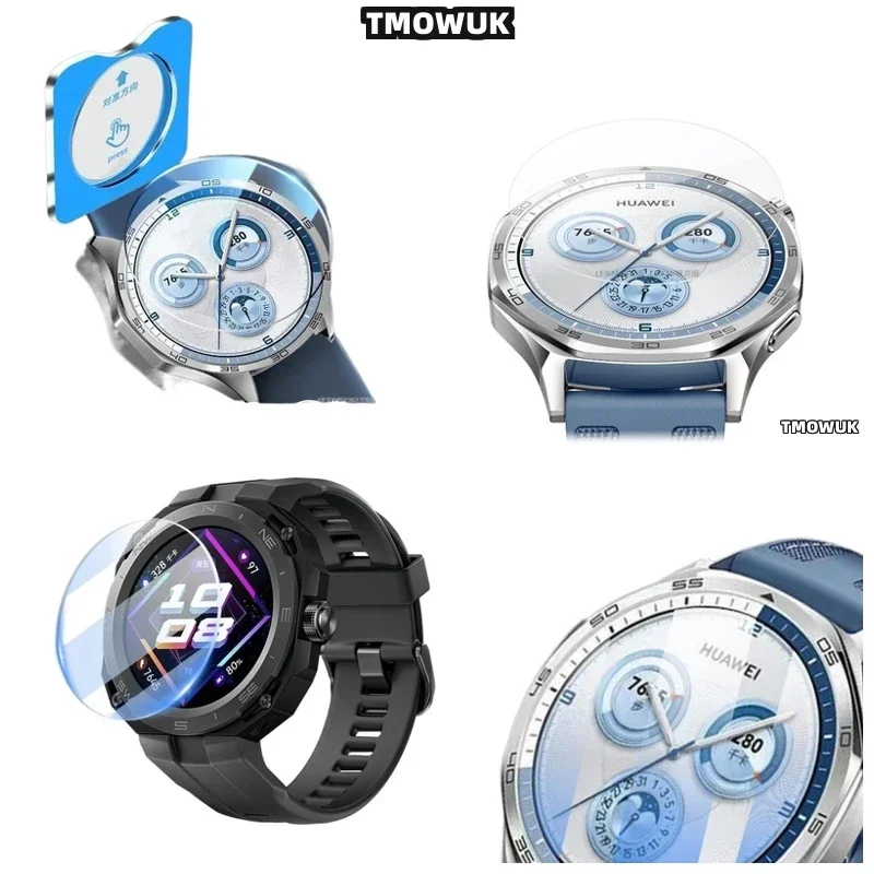 

Защитное стекло с полным покрытием для Huawei Watch GT5 GT4 GT3 GT2 Pro GT - твердость 9H, защита от царапин